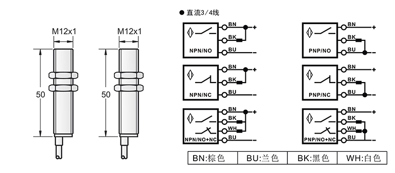 M12激光開(kāi)關(guān)對(duì)射式