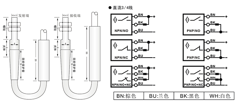 M3激光開關對射式